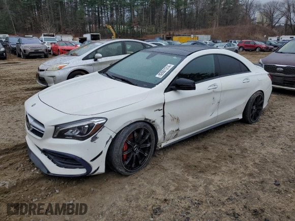 2018 Mercedes-Benz CLA with VIN WDDSJ5CB6JN541063, listed as a Copart auction lot 82601314 with 81,185 mi miles and Clean Title. Bid and sale history available at carsss.com. Image 1.