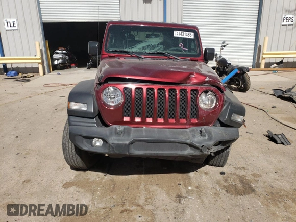 2021 Jeep Wrangler Sport S with VIN 1C4HJXAG8MW817482, listed as a Copart auction lot 47431485 with 29,775 mi miles and Salvage Title. Bid and sale history available at DreamBid. Image 5.
