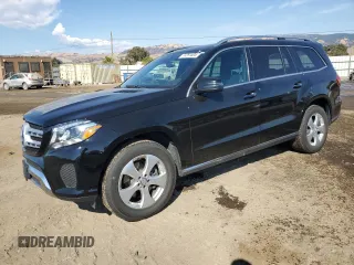2017 Mercedes-Benz GLS 450 with VIN 4JGDF6EE9HA870581, listed as a Copart auction lot 72291504 with 92,036 mi miles and Salvage Title. Bid and sale history available at DreamBid. Image 1.