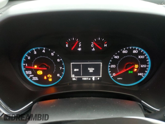 2018 Chevrolet Equinox LT with VIN 2GNAXJEV8J6231562, listed as a Copart auction lot 45574745 with 110,517 mi miles and Salvage Title. Bid and sale history available at carsss.com. Image 9.