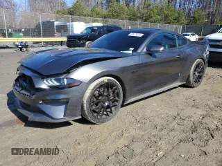 2018 Ford Mustang GT with VIN 1FA6P8CF9J5165267, listed as a Copart auction lot 49875375 with 46,230 mi miles and Salvage Title. Bid and sale history available at carsss.com. Image 1.