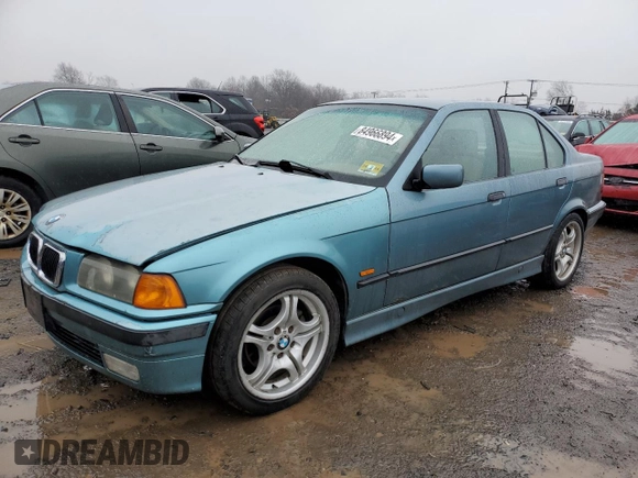 1997 BMW 3 Series 318iA with VIN WBACC0320VEK24863, listed as a Copart auction lot 84966894 with 141,618 mi miles and Clean Title. Bid and sale history available at carsss.com. Image 1.