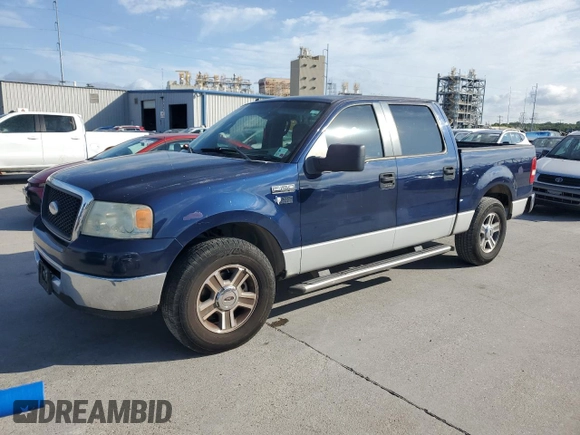 2007 Ford F-150 XLT with VIN 1FTRW12W17KB14777, listed as a Copart auction lot 56724275 with 187,114 mi miles and Salvage title. Bid and sale history available at DreamBid. Image 1.