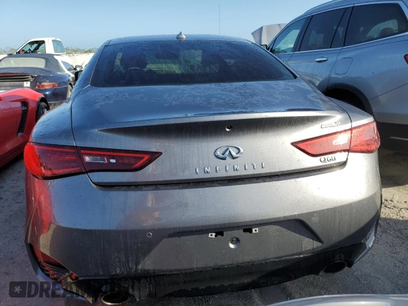 2020 Infiniti Q60 Luxe with VIN JN1EV7EK4LM340553, listed as a Copart auction lot 74669424 with Not Provided miles and Non Repairable. Bid and sale history available at carsss.com. Image 6.
