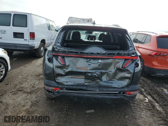 2022 Hyundai Tucson SEL with VIN 5NMJCCAE8NH141249, listed as a Copart auction lot 50431975 with 19,391 mi miles and Salvage Title. Bid and sale history available at DreamBid. Image 6.