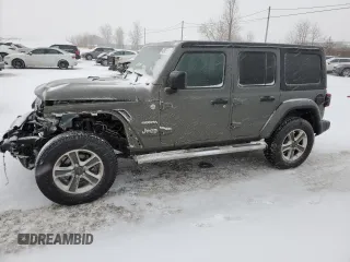 2021 Jeep Wrangler Unlimited Sahara z VIN 1C4HJXEG0MW572641, wystawiony jako Copart lot #42867765 z przebiegiem 93 609 mil mil oraz Szkoda całkowita • Salvage title. Historia ofert i sprzedaży dostępna na DreamBid. Obrazek 1.