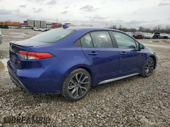 2022 Toyota Corolla SE with VIN 5YFS4MCE1NP117398, listed as a Copart auction lot 51220755 with 31,679 mi miles and Salvage Title. Bid and sale history available at carsss.com. Image 3.