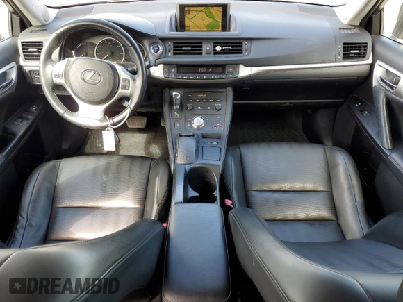 2012 Lexus CT 200h with VIN JTHKD5BH6C2107588, listed as a Copart auction lot 56581015 with 103,735 mi miles and Salvage title. Bid and sale history available at DreamBid. Image 8.