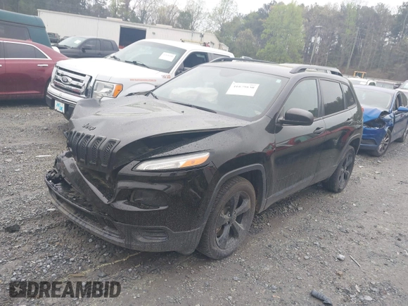 2017 Jeep Cherokee Sport with VIN 1C4PJLAB4HD240878, listed as a IAAI auction lot 41879830 with 162,627 mi miles. Bid and sale history available at carsss.com. Image 18.