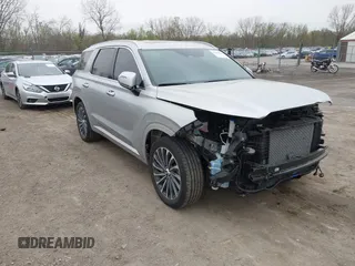 2024 Hyundai Palisade Calligraphy z VIN KM8R74GEXRU771451, wystawiony jako IAAI lot #42080165 z przebiegiem 11 775 mil mil oraz . Historia ofert i sprzedaży dostępna na DreamBid. Obrazek 1.
