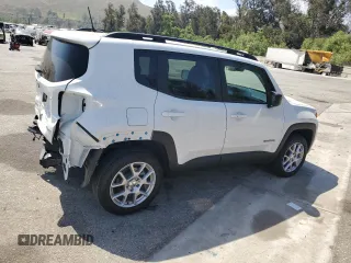 2022 Jeep Renegade Latitude with VIN ZACNJDB12NPN96565, listed as a Copart auction lot 58441965 with 7,162 mi miles and Salvage title. Bid and sale history available at DreamBid. Image 3.
