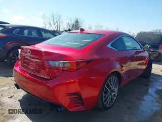 2015 Lexus RC 350 F Sport with VIN JTHSE5BC7F5004605, listed as a IAAI auction lot 41730394 with 68,713 mi miles and . Bid and sale history available at DreamBid. Image 4.
