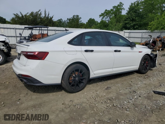 2024 Volkswagen Jetta 40th Anniversary Edition with VIN 3VW9T7BU7RM006621, listed as a Copart auction lot 58410695 with 16,412 mi miles and Salvage title. Bid and sale history available at DreamBid. Image 3.