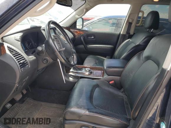 2019 Nissan Armada SV with VIN JN8AY2NC1K9582074, listed as a Copart auction lot 60835014 with 97,667 mi miles and Salvage Title. Bid and sale history available at carsss.com. Image 7.