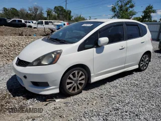 2012 Honda Fit Sport with VIN JHMGE8H57CC020813, listed as a Copart auction lot 53202175 with 224,174 mi miles and Clean Title. Bid and sale history available at carsss.com. Image 1.
