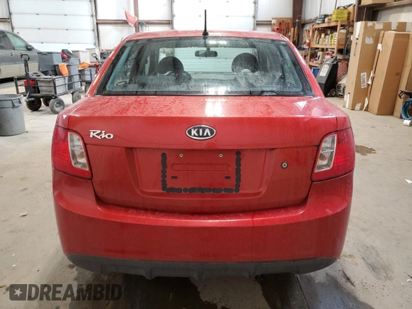 2010 Kia Rio with VIN KNADH4B39A6691792, listed as a Copart auction lot 80043064 with 161,139 mi miles and Salvage Title. Bid and sale history available at DreamBid. Image 6.