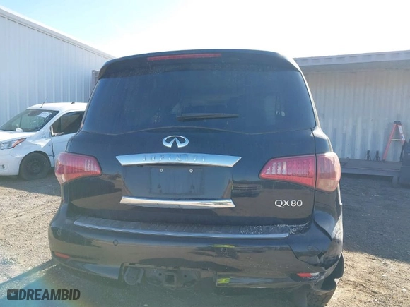 2014 Infiniti QX80 with VIN JN8AZ2NC8E9351691, listed as a IAAI auction lot 41641615 with 1 mi miles. Bid and sale history available at carsss.com. Image 15.
