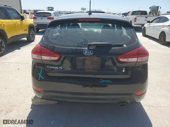 2016 Kia Forte 5-Door LX with VIN KNAFK5A89G5593762, listed as a Copart auction lot 48981265 with 0 mi miles and Salvage Title. Bid and sale history available at carsss.com. Image 6.