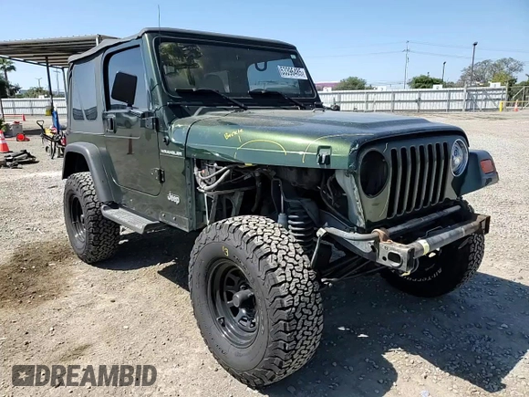 1997 Jeep Wrangler SE with VIN 1J4FY29P0VP521856, listed as a Copart auction lot 53396485 with 173,138 mi miles and Salvage Title. Bid and sale history available at carsss.com. Image 15.