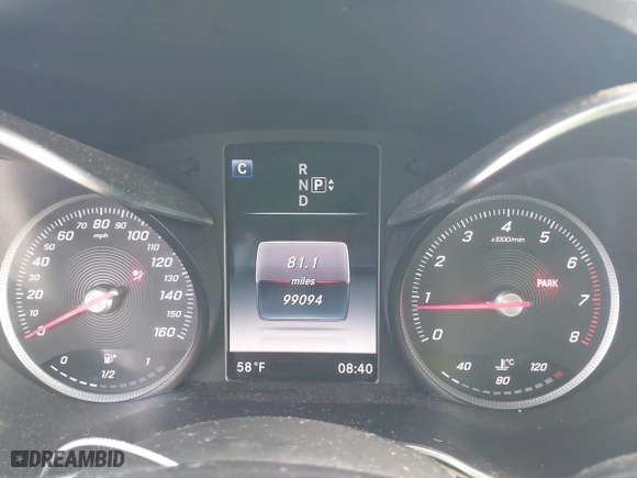 2015 Mercedes-Benz C-Class C 300 with VIN 55SWF4JB2FU043957, listed as a IAAI auction lot 41906033 with 99,094 mi miles. Bid and sale history available at carsss.com. Image 7.