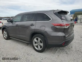 2015 Toyota Highlander Limited with VIN 5TDDKRFH9FS184714, listed as a Copart auction lot 50317275 with 160,481 mi miles and Salvage Title. Bid and sale history available at carsss.com. Image 2.