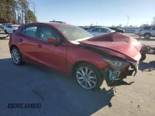 2015 Mazda 3 S Grand Touring with VIN JM1BM1M34F1268124, listed as a Copart auction lot 45002635 with Not Provided miles and Salvage Title. Bid and sale history available at DreamBid. Image 4.