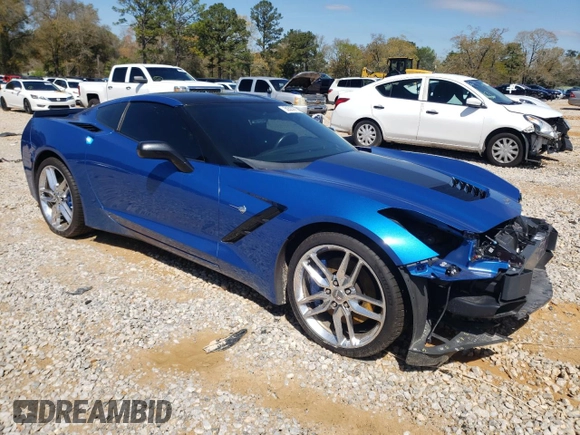 2014 Chevrolet Corvette Z51 3LT with VIN 1G1YM2D77E5105731, listed as a Copart auction lot 50523975 with 56,229 mi miles and Clean title. Bid and sale history available at DreamBid. Image 4.