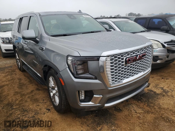 2023 GMC Yukon Denali with VIN 1GKS1DKL1PR274418, listed as a Copart auction lot 48472555 with 23,442 mi miles and Salvage Title. Bid and sale history available at carsss.com. Image 4.