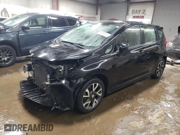 2016 Nissan Note S Plus with VIN 3N1CE2CP8GL392373, listed as a Copart auction lot 87381614 with 44,028 mi miles and Salvage Title. Bid and sale history available at DreamBid. Image 1.
