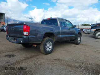 2016 Toyota Tacoma SR with VIN 5TFRX5GN0GX064882, listed as a IAAI auction lot 41371947 with 30,378 mi miles and . Bid and sale history available at DreamBid. Image 4.