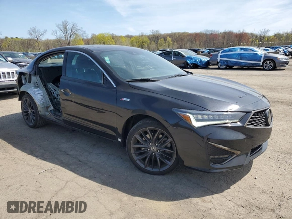 2022 Acura ILX Premium z VIN 19UDE2F80NA007612, wystawiony jako Copart lot #54206715 z przebiegiem 34 407 mil mil oraz Szkoda całkowita • Salvage title. Historia ofert i sprzedaży dostępna na DreamBid. Obrazek 4.