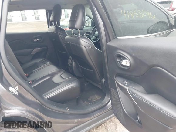 2019 Jeep Cherokee Latitude Plus with VIN 1C4PJLLB4KD382412, listed as a IAAI auction lot 41853246 with 97,512 mi miles. Bid and sale history available at carsss.com. Image 8.