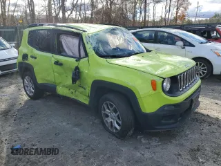 2018 Jeep Renegade Upland with VIN ZACCJBAB1JPJ48981, listed as a Copart auction lot 79749844 with Not provided miles and Non repairable. Bid and sale history available at DreamBid. Image 4.