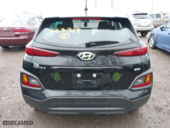 2021 Hyundai Kona SE with VIN KM8K1CAA3MU663328, listed as a IAAI auction lot 40859258 with 80,566 mi miles. Bid and sale history available at carsss.com. Image 16.