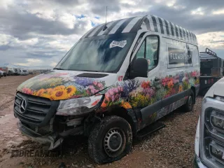2020 Mercedes-Benz Sprinter with VIN W1W4EBHY6LT030247, listed as a Copart auction lot 45239795 with Not Provided miles and Salvage Title. Bid and sale history available at DreamBid. Image 1.