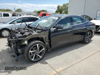 2021 Hyundai Sonata SEL Plus with VIN 5NPEJ4J2XMH132637, listed as a Copart auction lot 50629605 with 49,659 mi miles and Salvage Title. Bid and sale history available at DreamBid. Image 1.