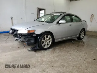 2005 Acura TSX with VIN JH4CL96855C021548, listed as a Copart auction lot 45105745 with 86,919 mi miles and Salvage Title. Bid and sale history available at carsss.com. Image 1.