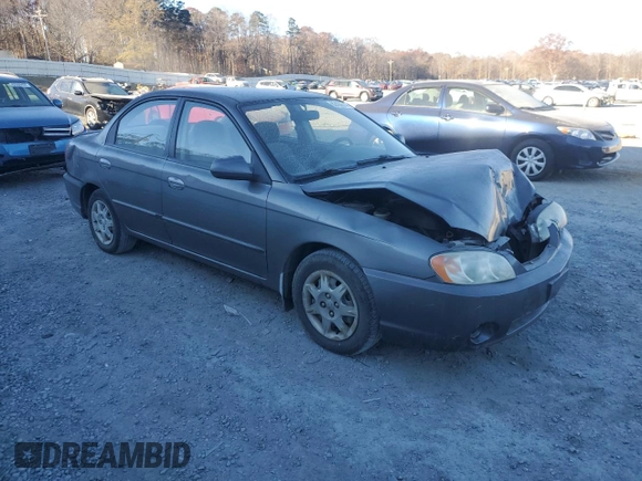 2003 Kia Spectra with VIN KNAFB121235248271, listed as a Copart auction lot 82426614 with 151,347 mi miles and Salvage Title. Bid and sale history available at DreamBid. Image 4.