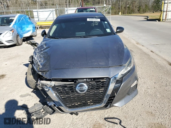 2019 Nissan Altima SR with VIN 1N4BL4CV8KC203983, listed as a Copart auction lot 46869385 with 116,500 mi miles and Salvage Title. Bid and sale history available at carsss.com. Image 5.