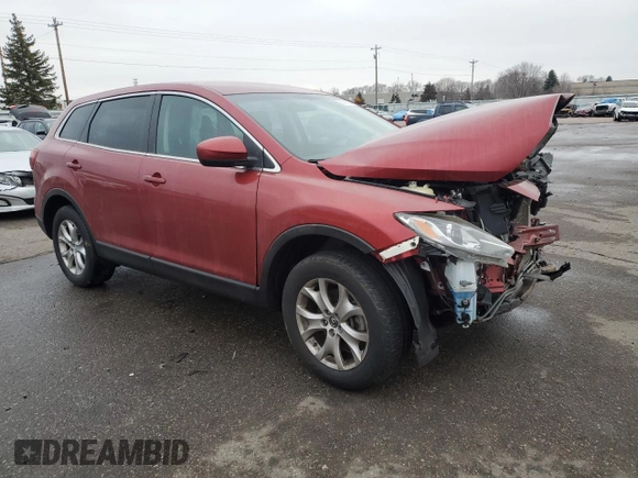 2014 Mazda CX-9 Touring with VIN JM3TB3CA7E0433875, listed as a Copart auction lot 84949564 with 156,988 mi miles and Non Repairable. Bid and sale history available at DreamBid. Image 4.