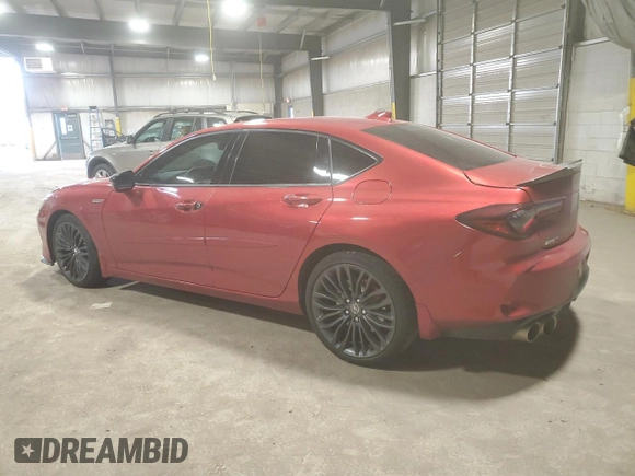 2023 Acura TLX Type S with VIN 19UUB7F06PA003888, listed as a Copart auction lot 45701425 with 4,368 mi miles and Salvage Title. Bid and sale history available at carsss.com. Image 2.