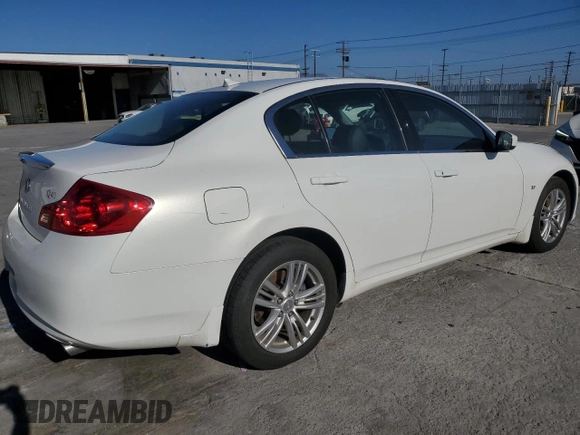 2015 Infiniti Q40 with VIN JN1CV6AR8FM520143, listed as a Copart auction lot 46702005 with 0 mi miles and Salvage Title. Bid and sale history available at carsss.com. Image 3.