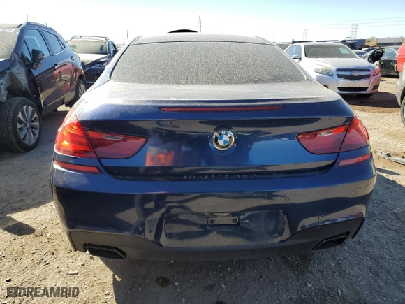 2012 BMW 6 Series 650i with VIN WBALX3C52CDV77706, listed as a Copart auction lot 77685994 with 81,514 mi miles and Salvage Title. Bid and sale history available at carsss.com. Image 6.