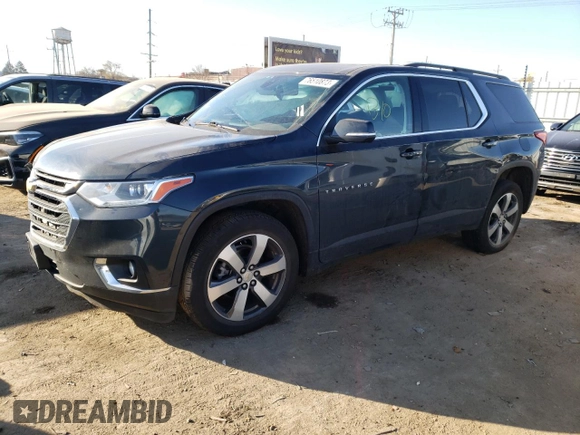 2021 Chevrolet Traverse LT Leather with VIN 1GNEVHKW9MJ138361, listed as a Copart auction lot 76510873 with 53,419 mi miles. Bid and sale history available at carsss.com. Image 1.