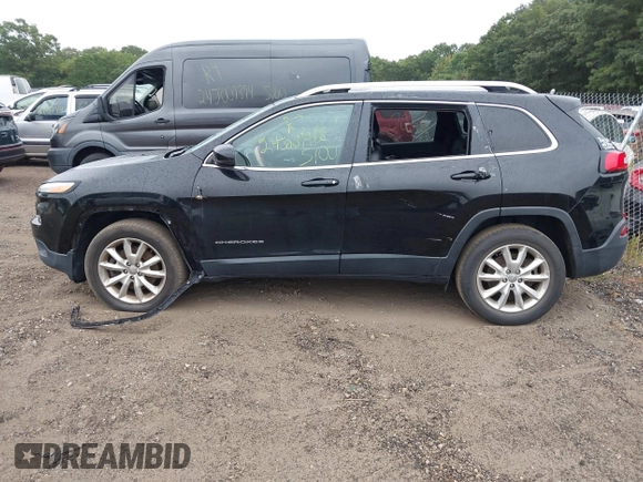 2017 Jeep Cherokee Limited with VIN 1C4PJMDB9HW519538, listed as a IAAI auction lot 40453846 with 113,785 mi miles. Bid and sale history available at carsss.com. Image 14.
