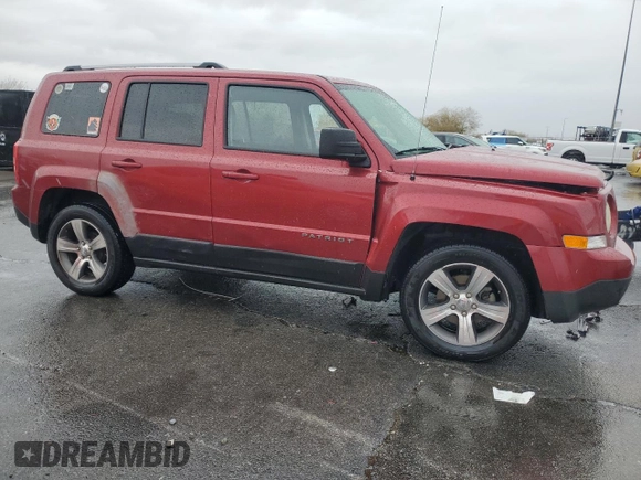 2017 Jeep Patriot High Altitude with VIN 1C4NJPFAXHD207561, listed as a Copart auction lot 45394105 with 74,599 mi miles and Salvage Title. Bid and sale history available at carsss.com. Image 4.