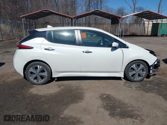 2021 Nissan LEAF SV with VIN 1N4AZ1CV8MC556168, listed as a IAAI auction lot 41758095 with 16,631 mi miles and . Bid and sale history available at DreamBid. Image 14.