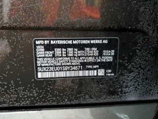 2025 BMW X5 xDrive40i with VIN 5UX23EU01S9Y34671, listed as a Copart auction lot 45758765 with 0 mi miles and Salvage Title. Bid and sale history available at carsss.com. Image 15.