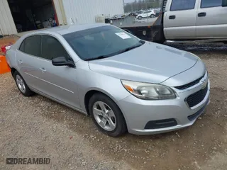 2015 Chevrolet Malibu LS with VIN 1G11A5SL0FU145314, listed as a IAAI auction lot 41748416 with 165,467 mi miles. Bid and sale history available at carsss.com. Image 1.