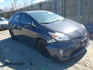 2012 Toyota Prius One with VIN JTDKN3DU5C5507573, listed as a IAAI auction lot 41887602 with 142,708 mi miles. Bid and sale history available at carsss.com. Image 1.